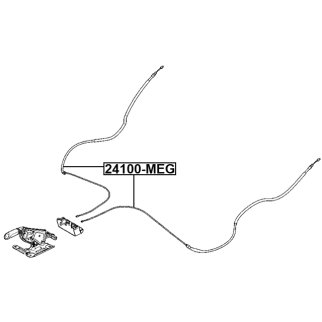 Трос ручного тормоза фото 2