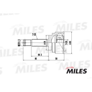 ШРУС MITSUBISHI PAJERO PININ 1.8-2.0 99-07 нар. (без ABS) фото