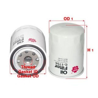 Фильтр масляный SAKURA C1704 фото