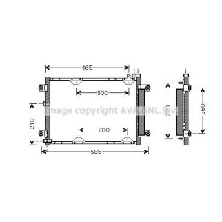 Радиатор кондиционера (конденсер) AVA SZ5075D фото