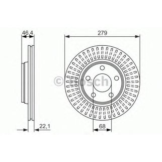 Диск тормозной передний вентилируемый BOSCH 0 986 479 916 фото