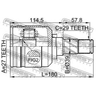 ШРУС внутренний FEBEST 0211-J31LH фото