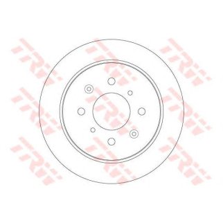Диск тормозной задний TRW DF6378 фото