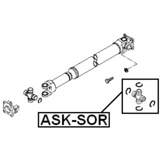 ASK-SOR_крестовина кардана! Kia Sorento BL 06-09 фото 2