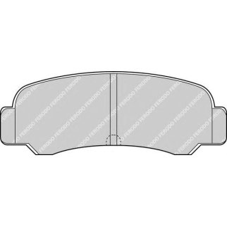 Колодки зад диск Toyota Corolla -02 к-т Ferodo фото