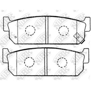 Колодки тормозные к-кт NiBK PN2262 фото