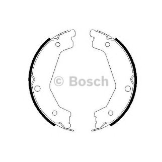 Колодки ручного тормоза к-кт BOSCH 0 986 487 708 фото