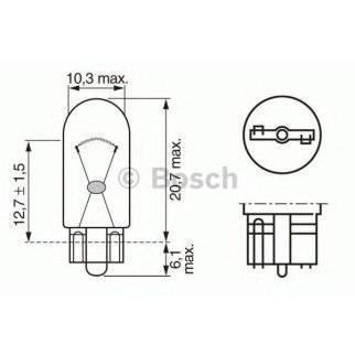 Лампа BOSCH 1 987 302 286 фото 1