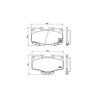Колодки тормозные передние к-кт Brembo P 83 009 фото