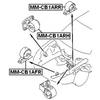 Опора двигателя FEBEST MM-CB1AFR фото 2