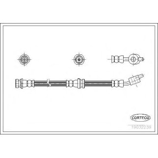 Шланг тормозной CORTECO 19032239 фото