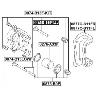 Втулка направляющая суппорта тормозного переднего комплект фото 2