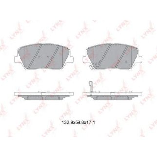 Колодки тормозные передние к-кт LYNXauto BD-3630 фото