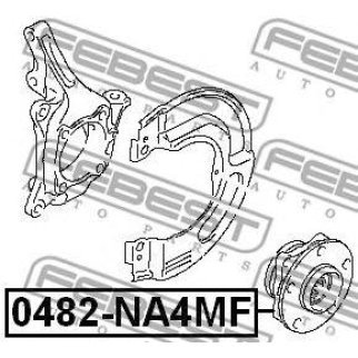 0482NA4MF_подшипник ступицы перед.! Mitsubishi Grandis 03-09 фото