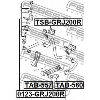 Сайлентблок FEBEST TAB-557 фото