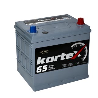 Аккумуляторная батарея KORTEX SILVER Dynamic ASIA 6СТ 65 прям. 230х172х225 D23 Турция фото