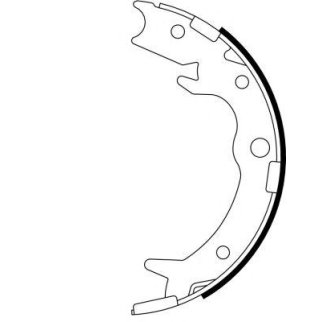 Колодки ручного тормоза к-кт Hella 8DA 355 050-621 фото