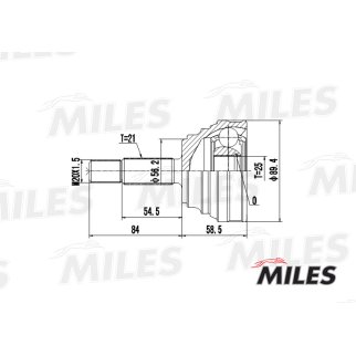 ШРУС RENAULT 19/CLIO I/LAGUNA I 1.2-2.0 89-01 нар. фото