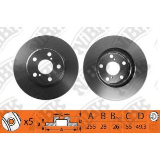 Диск тормозной передний для Toyota Carina E фото