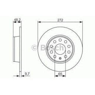 Диск тормозной задний BOSCH 0 986 479 677 фото