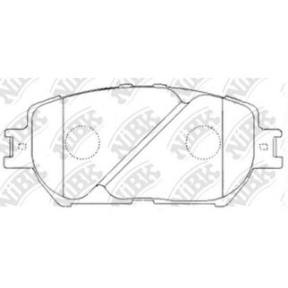 Колодки тормозные передние к-кт NiBK PN1479 фото