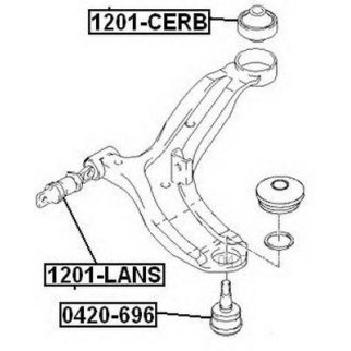 САЙЛЕНТБЛОК ПЕРЕДНЕГО РЫЧАГА ЗАДНИЙ фото