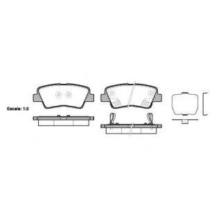 Колодки тормозные к-кт REMSA 1362.02 фото