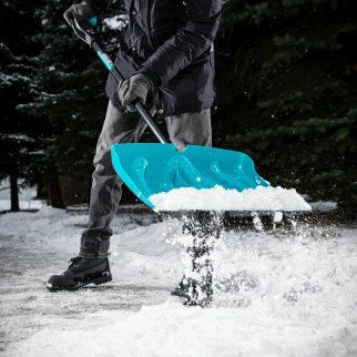 Лопата снеговая пластиковая 460х335х1300мм мет.черенок PALISAD фото 9