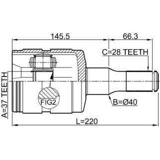 ШРУС внутренний FEBEST 3611-H3 фото 2