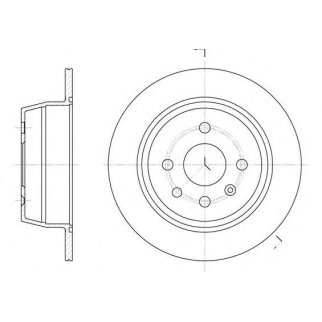 6207.00_диск тормозной задний! Opel Astra/Vectra 1.8/2.0 88> фото