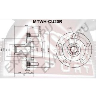 Подшипник ступицы ASVA MTWH-CU20R фото