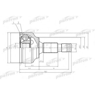 Шрус привода PATRON PCV1469 фото