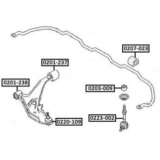 Опора шаровая ASVA 0220-109 фото