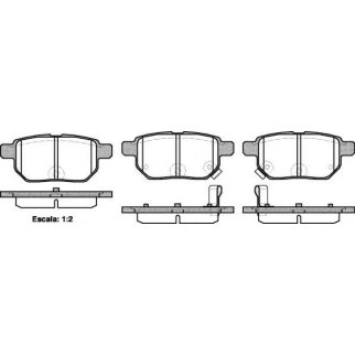 Колодки тормозные к-кт REMSA 1286.02 фото