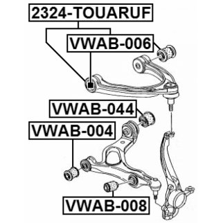 Сайлентблок рычага FEBEST VWAB-044 фото 2