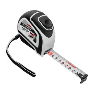 Рулетка Autostop, 8 м х 25 мм, двухкомпонентный корпус, автоматическая фиксация, PRO// Matrix фото 3