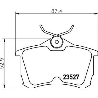 Колодки тормозные задние дисковые к-кт TEXTAR 2352701 фото