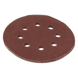 Круг абразивный на ворс. подложке под "липучку" перфорированный P220 125мм 5шт MATRIX фото 3