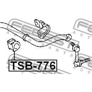 Втулка переднего стабилизатора FEBEST TSB-776 фото