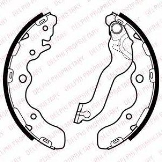 Колодки барабанные к-кт DELPHI LS2072 фото