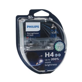Лампа H4 12342 Racing Vision GT200 12342RGTS2 PHILIPS 12342RGTS2 фото