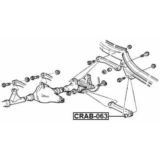 CRAB-063_сайлентблок рычага переднего продольного! Jeep Grand Cherokee 99-05 фото 2