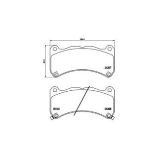 Колодки пер.LEXUS IS F 07-13 фото