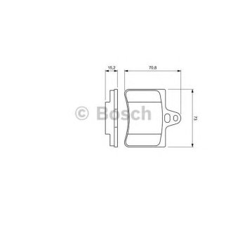 Колодки тормозные задние дисковые к-кт BOSCH 0 986 424 580 фото