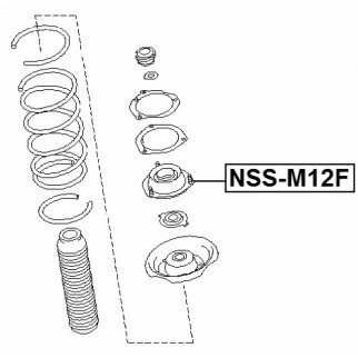 Опора переднего амортизатора FEBEST NSS-M12F фото 2 Опора переднего амортизатора FEBEST NSS-M12F фото 2