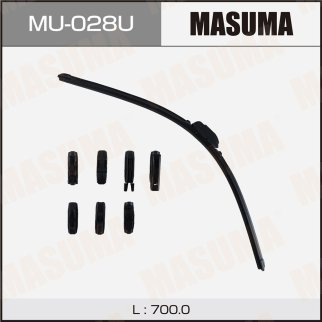 Щетка стеклоочистителя 700 мм бескаркасная 1 шт MASUMA Nano Graphite MU-028U фото
