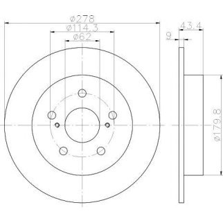 Диск тормозной TEXTAR 922223 00 фото