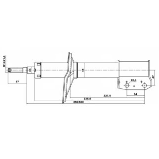 Амортизатор передний FEBEST 24666258F фото 2