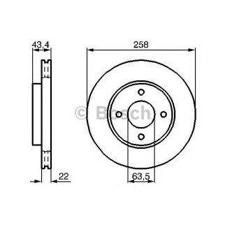 Диск тормозной BOSCH 0 986 478 892 фото