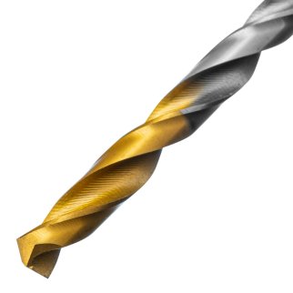 Сверло спиральное по металлу 5,5 x 93мм, Р6М5, Golden Tip // Denzel фото 3